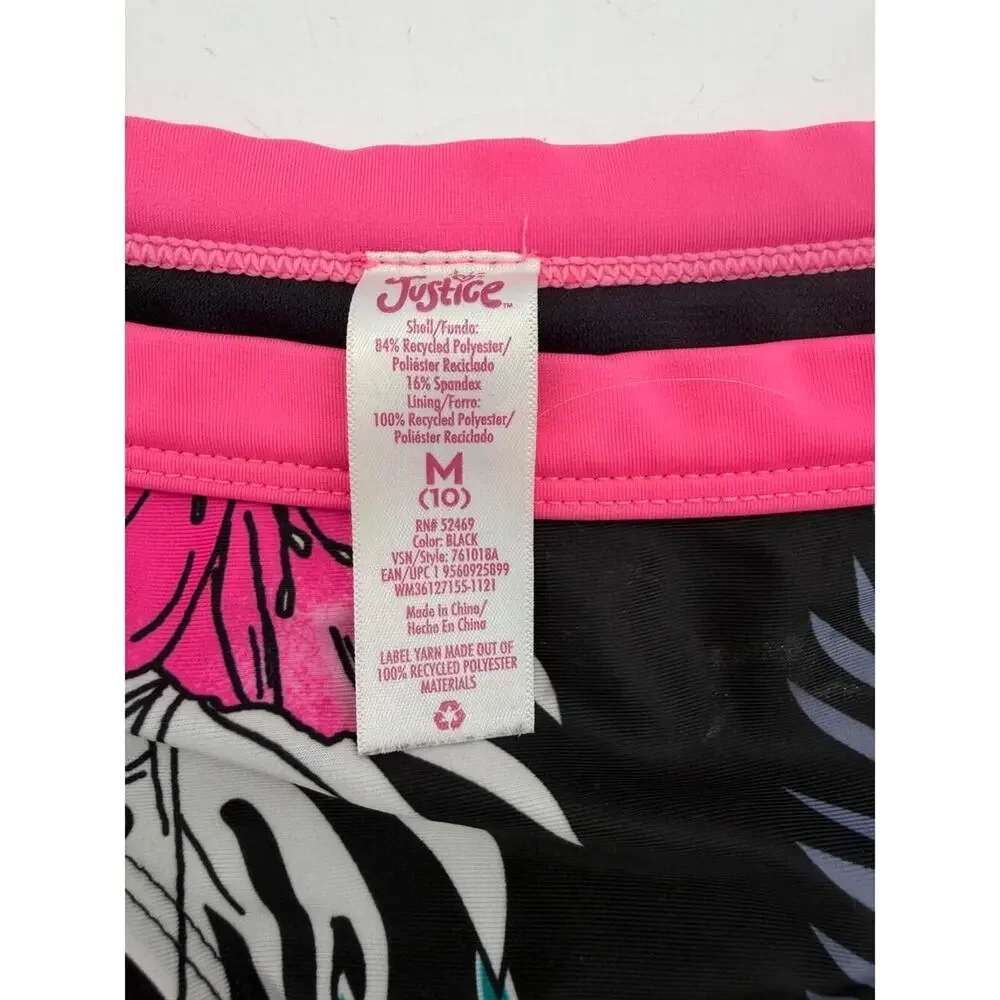 Justice Little Girls Bathing Suit SZ 10